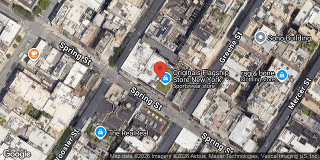 Aerial map of 131 SPRING STREET, Manhattan