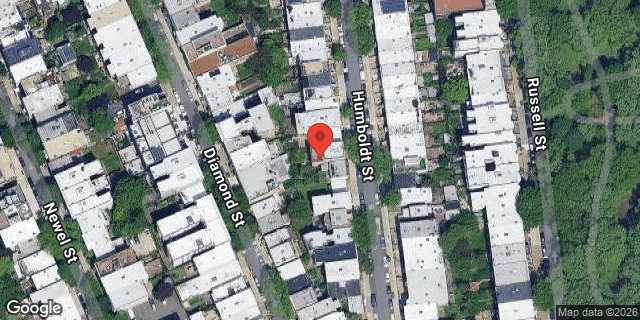 Aerial map of 629 HUMBOLDT STREET, Brooklyn