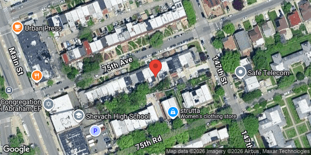 Aerial map of 144-36 75 AVENUE, Queens