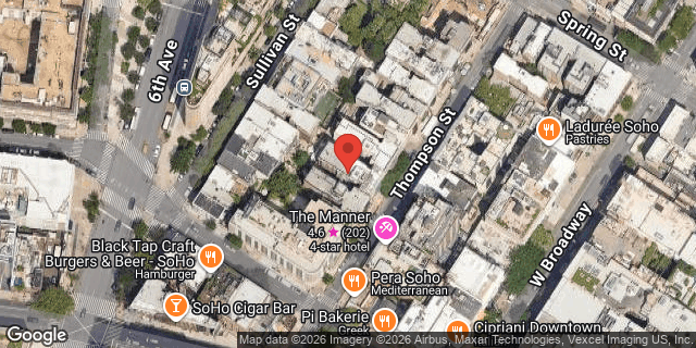 Aerial map of 59 THOMPSON STREET, Manhattan