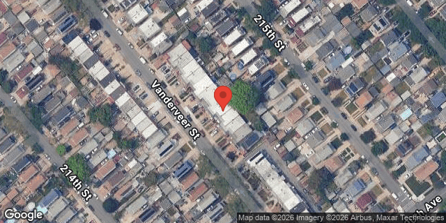 Aerial map of 89-53 VANDERVEER STREET, Queens