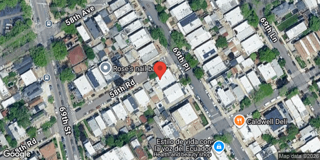 Aerial map of 58-28 69 PLACE, Queens