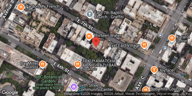 Aerial map of 212 EAST 7 STREET, Manhattan