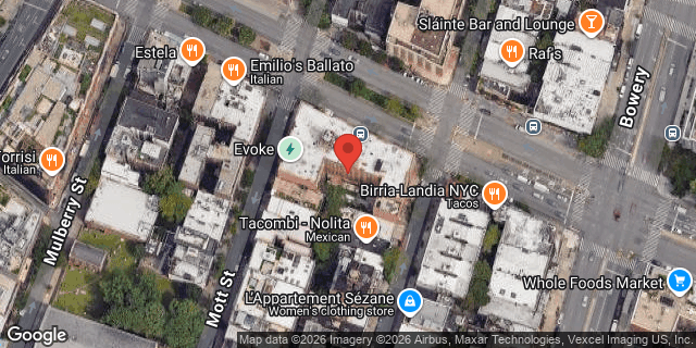 Aerial map of 65 EAST HOUSTON STREET, Manhattan