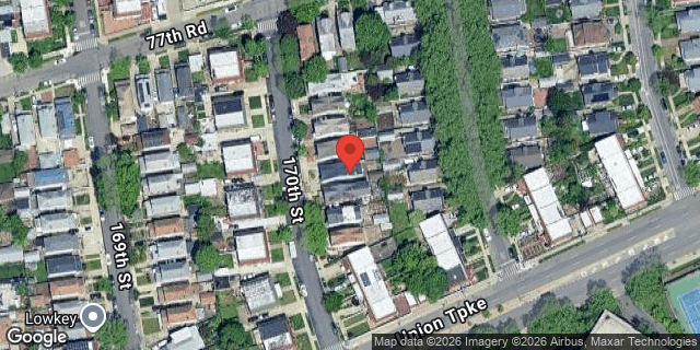Aerial map of 77-23 170 STREET, Queens