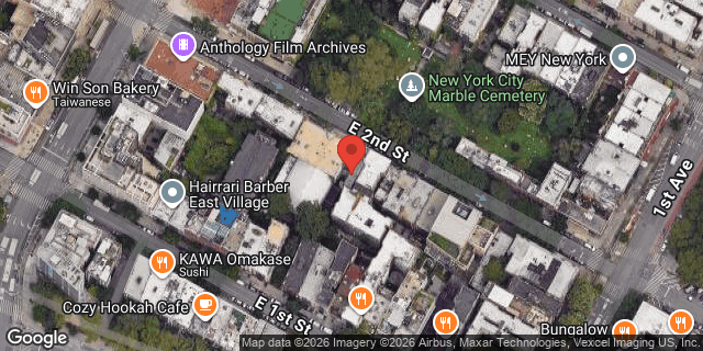 Aerial map of 65 EAST 2 STREET, Manhattan