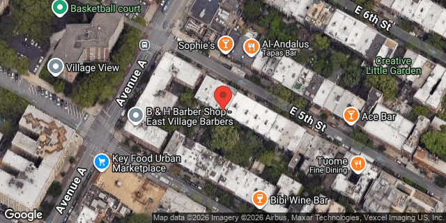 Aerial map of 510 EAST 5 STREET, Manhattan