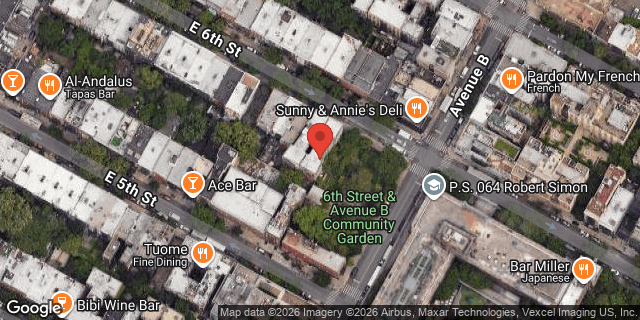 Aerial map of 540 EAST 6 STREET, Manhattan