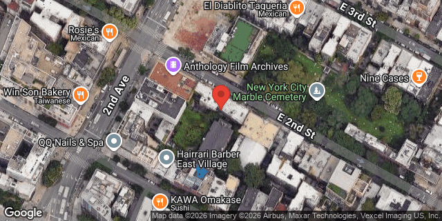 Aerial map of 51 EAST 2 STREET, Manhattan