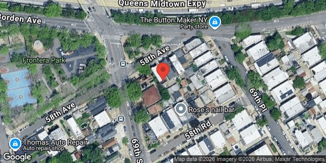 Aerial map of 69-08 58 AVENUE, Queens