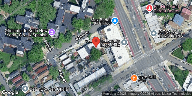 Aerial map of 84-46 62 DRIVE, Queens