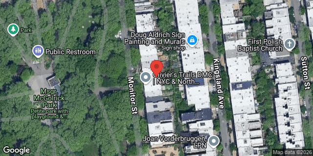 Aerial map of 160 MONITOR STREET, Brooklyn