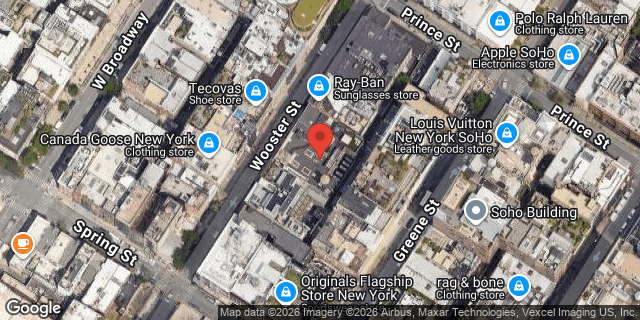 Aerial map of 108 WOOSTER STREET, Manhattan