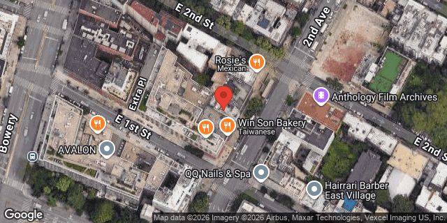 Aerial map of 29 2 AVENUE, Manhattan