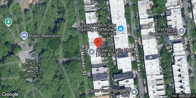 Aerial map of 161 MONITOR STREET, Brooklyn