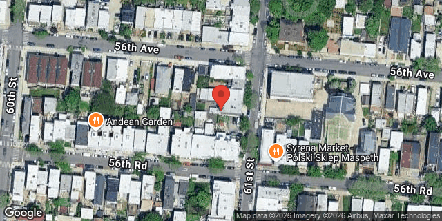 Aerial map of 56-10 61 STREET, Queens