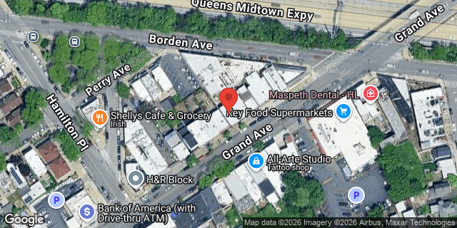 Aerial map of 66-35 GRAND AVENUE, Queens