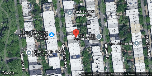 Aerial map of 238 KINGSLAND AVENUE, Brooklyn