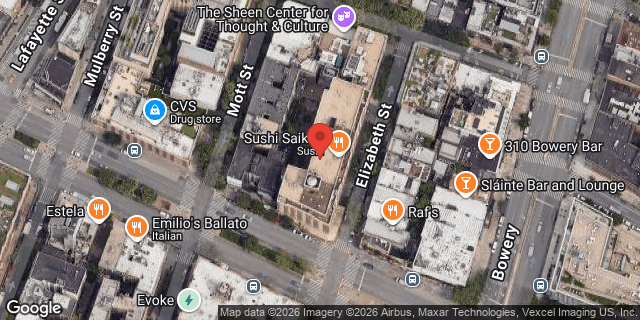 Aerial map of 303 ELIZABETH STREET, Manhattan