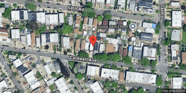 Aerial map of 72-09 CALDWELL AVENUE, Queens
