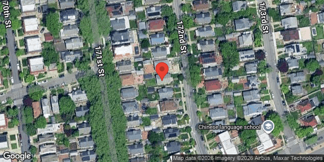 Aerial map of 76-50 172 STREET, Queens