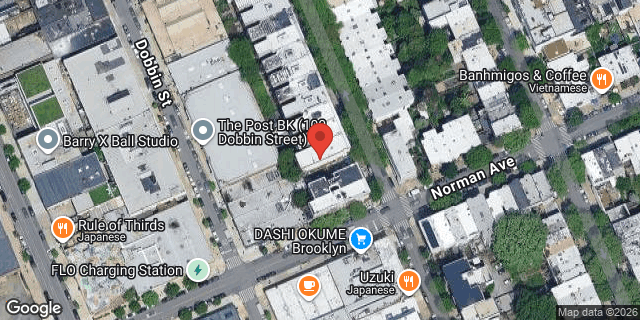 Aerial map of 123 GUERNSEY STREET, Brooklyn