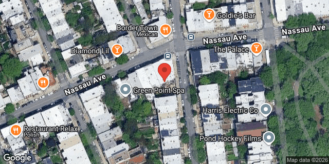 Aerial map of 188 NASSAU AVENUE, Brooklyn