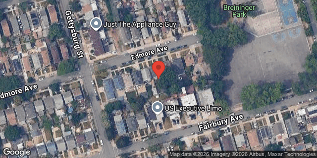 Aerial map of 237-16 EDMORE AVENUE, Queens