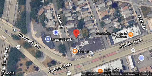 Aerial map of 91-35 245 STREET, Queens