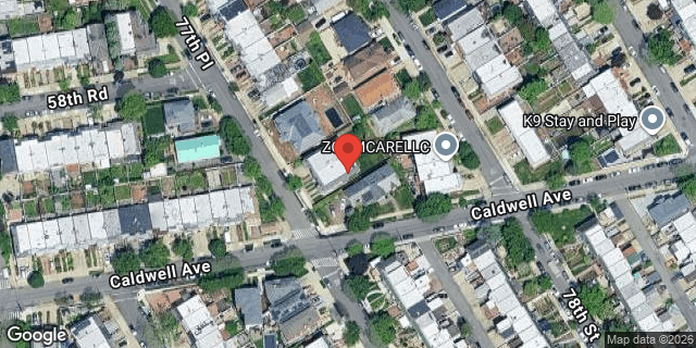 Aerial map of 58-55 77 PLACE, Queens