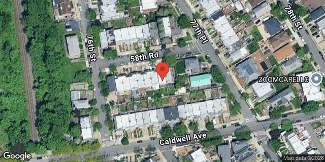 Aerial map of 76-16 58 ROAD, Queens