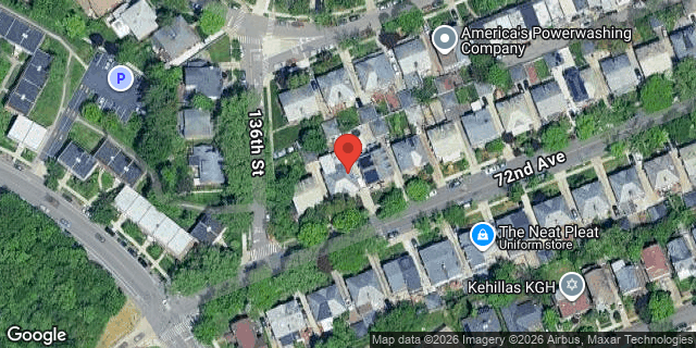 Aerial map of 136-13 72 AVENUE, Queens