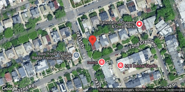 Aerial map of 141-01 72 CRESCENT, Queens