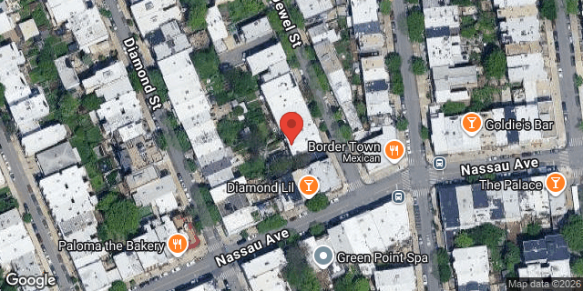 Aerial map of 35 JEWEL STREET, Brooklyn