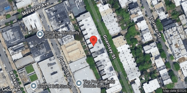 Aerial map of 143 GUERNSEY STREET, Brooklyn