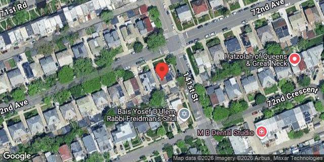 Aerial map of 136-78 72 AVENUE, Queens
