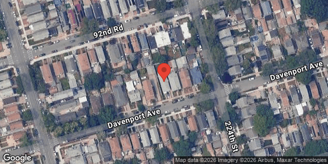 Aerial map of 222-35 DAVENPORT AVENUE, Queens