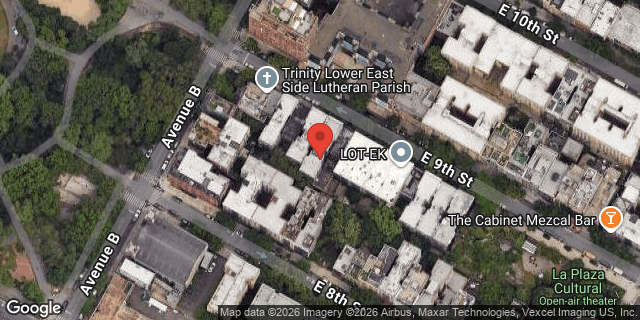 Aerial map of 610 EAST 9 STREET, Manhattan