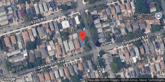 Aerial map of 222-43 DAVENPORT AVENUE, Queens
