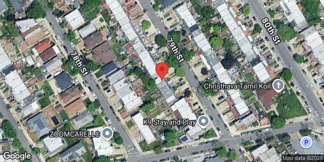 Aerial map of 58-36A 79 STREET, Queens
