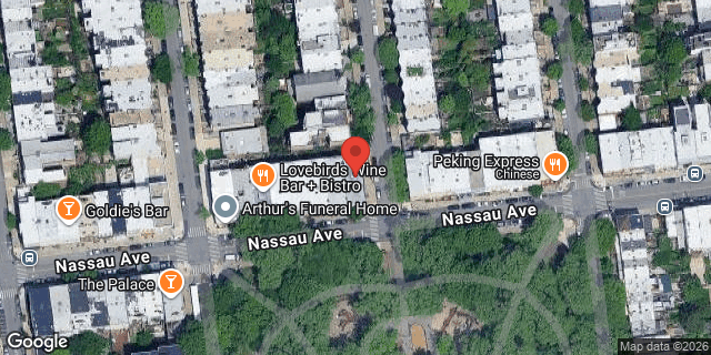 Aerial map of 221 NASSAU AVENUE, Brooklyn
