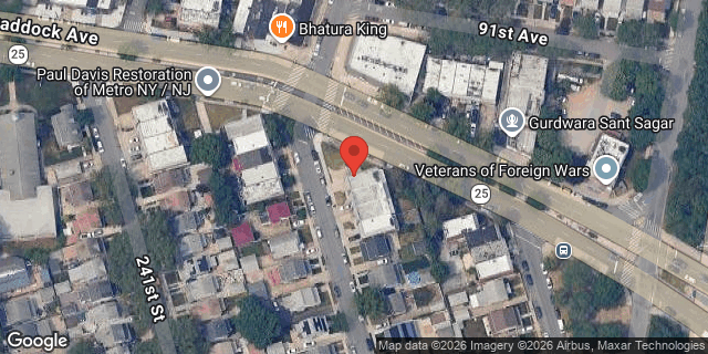 Aerial map of 92-07 242 STREET, Queens