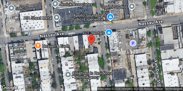 Aerial map of 306 NASSAU AVENUE, Brooklyn