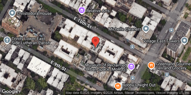 Aerial map of 380 EAST 10 STREET, Manhattan