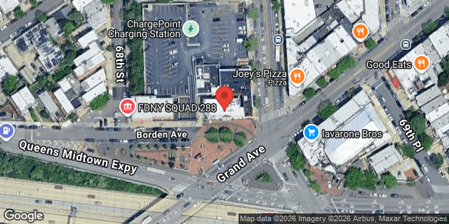 Aerial map of 68-15 BORDEN AVENUE, Queens