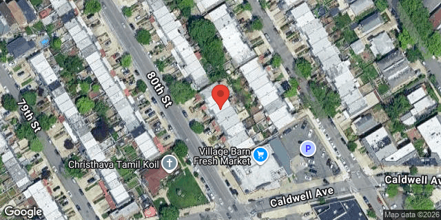 Aerial map of 58-45 80 STREET, Queens