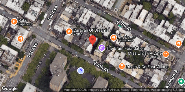 Aerial map of 417 EAST 6 STREET, Manhattan