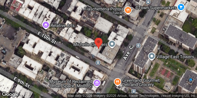 Aerial map of 391 EAST 10 STREET, Manhattan