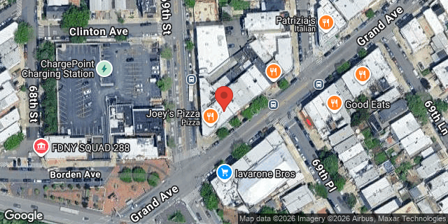 Aerial map of 69-13 GRAND AVENUE, Queens