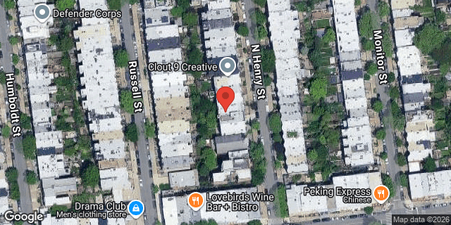 Aerial map of 207 NORTH HENRY STREET, Brooklyn